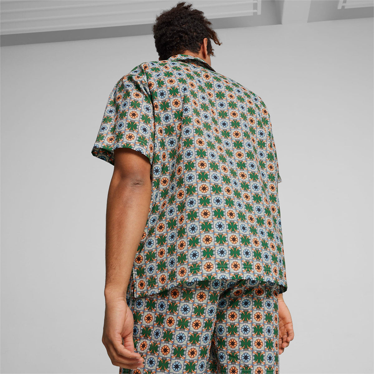 CLASSICS NEW PREP AOP WOVEN S/S POLO SHIRT