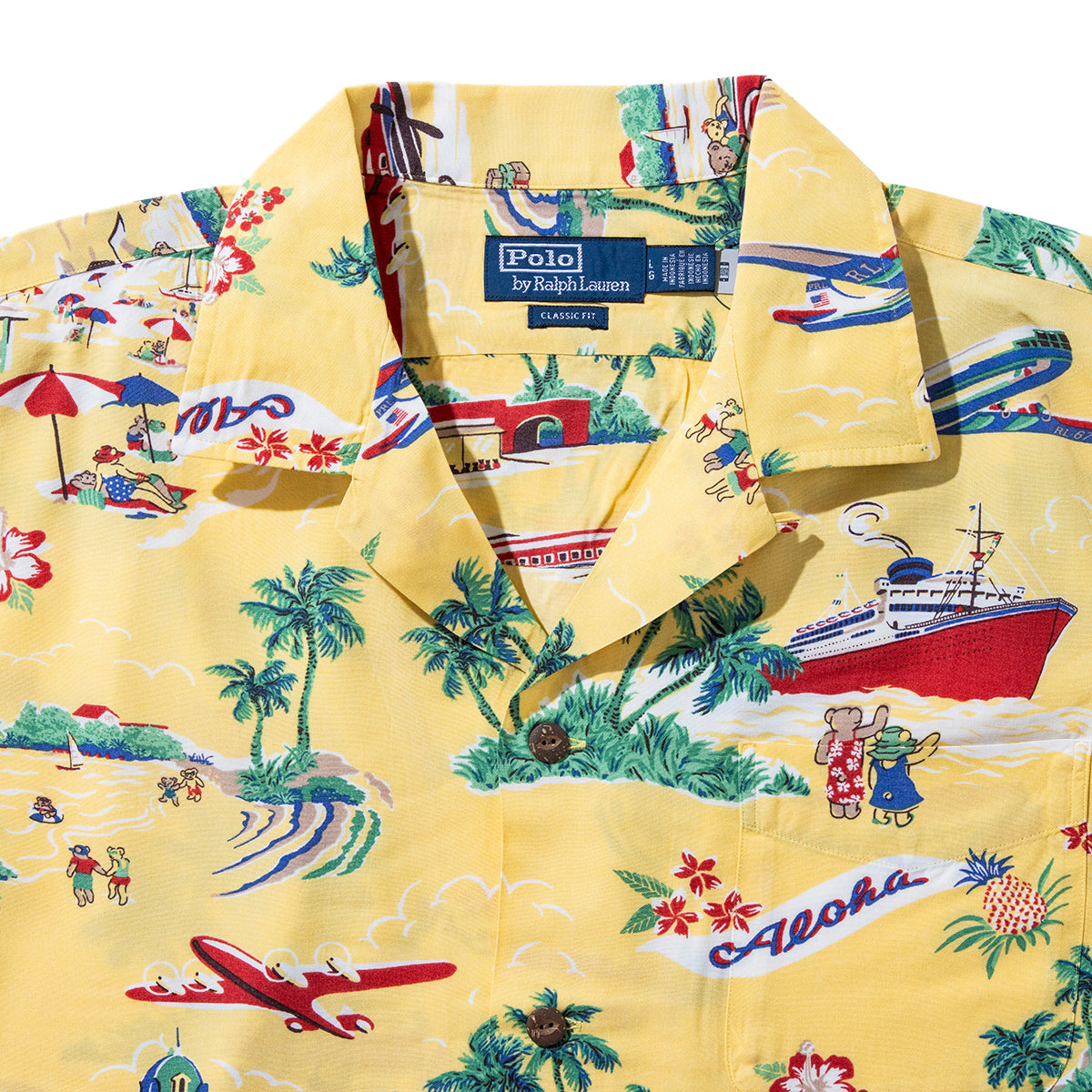 CLASSIC FIT RAYON CAMP SHIRT