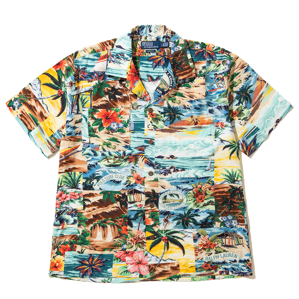 CLASSIC FIT RAYON CAMP SHIRT