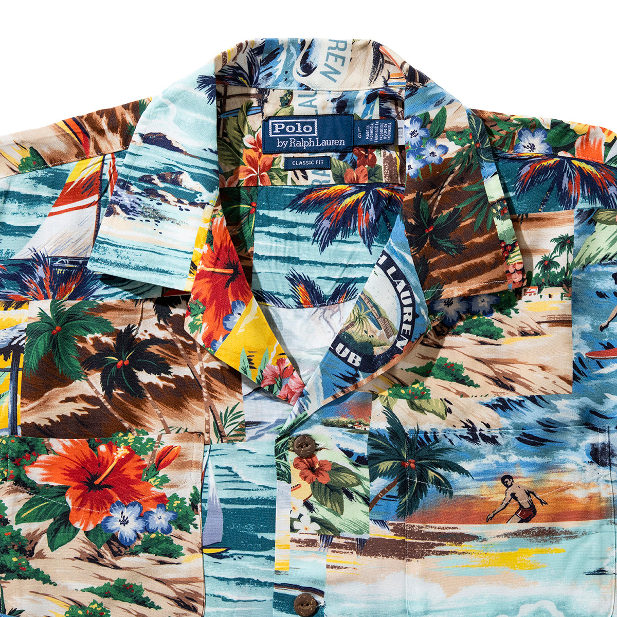 CLASSIC FIT RAYON CAMP SHIRT