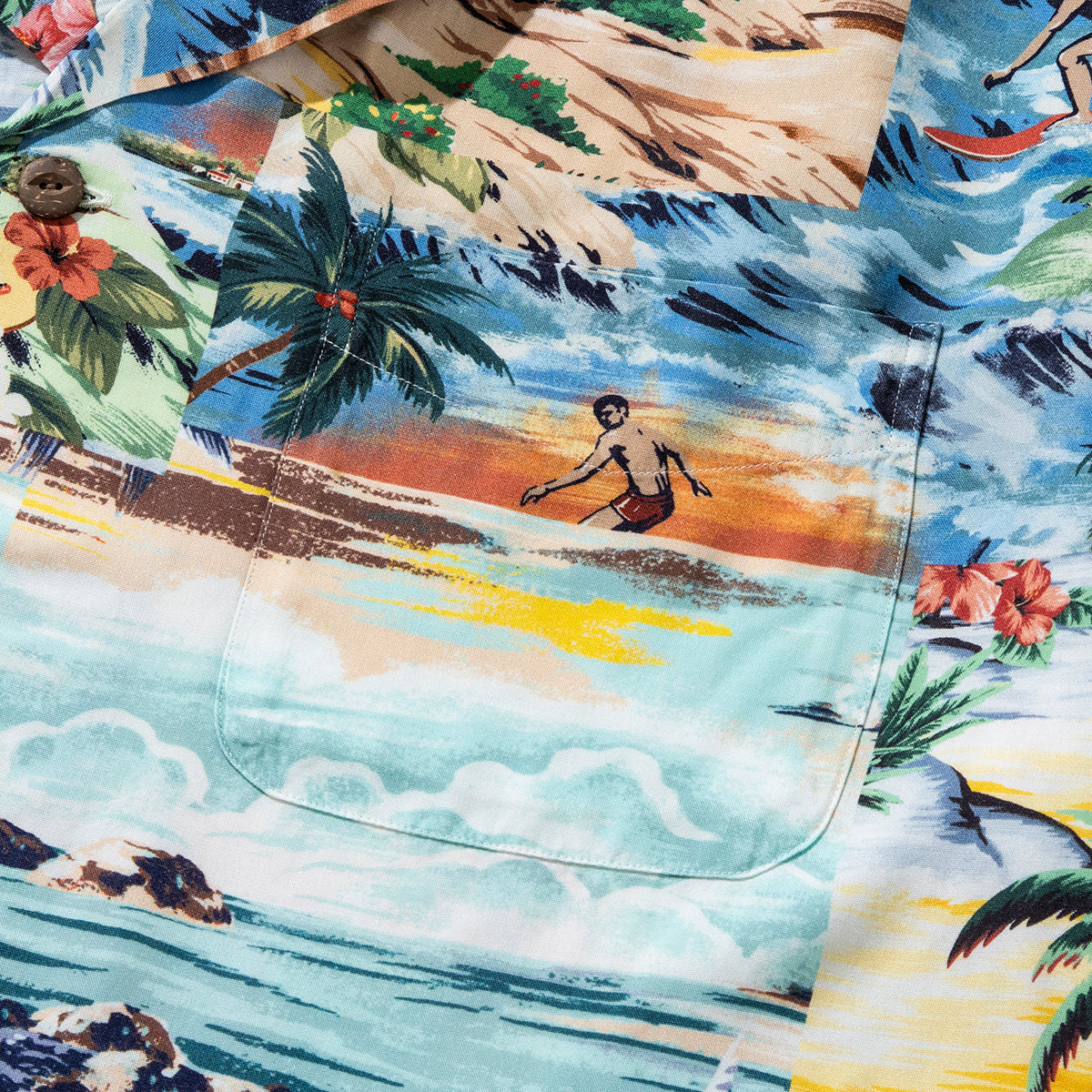 CLASSIC FIT RAYON CAMP SHIRT