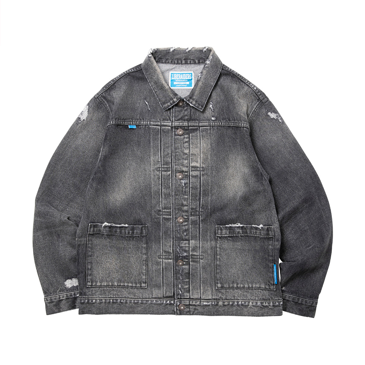 DAMAGED DENIM TRUCKER JACKET