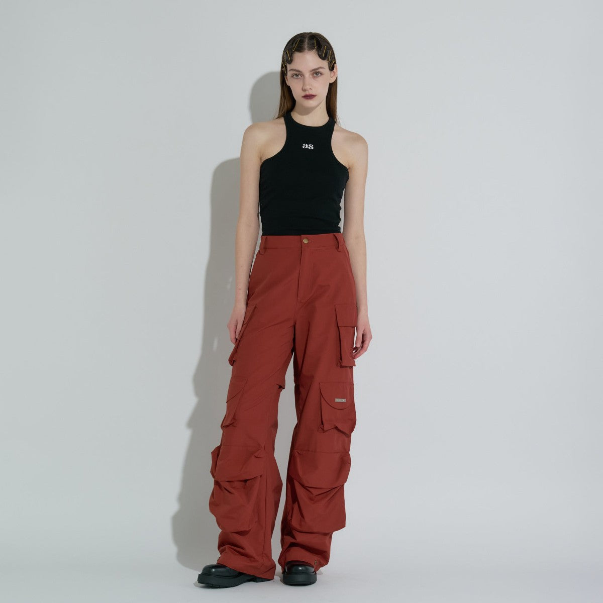 MATTE BAGGY LONG PANTS