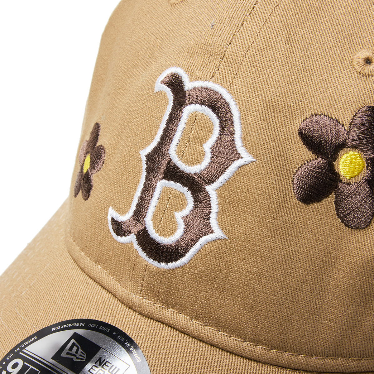 9TWENTY MLB Flower Embroidery Boston Red Sox