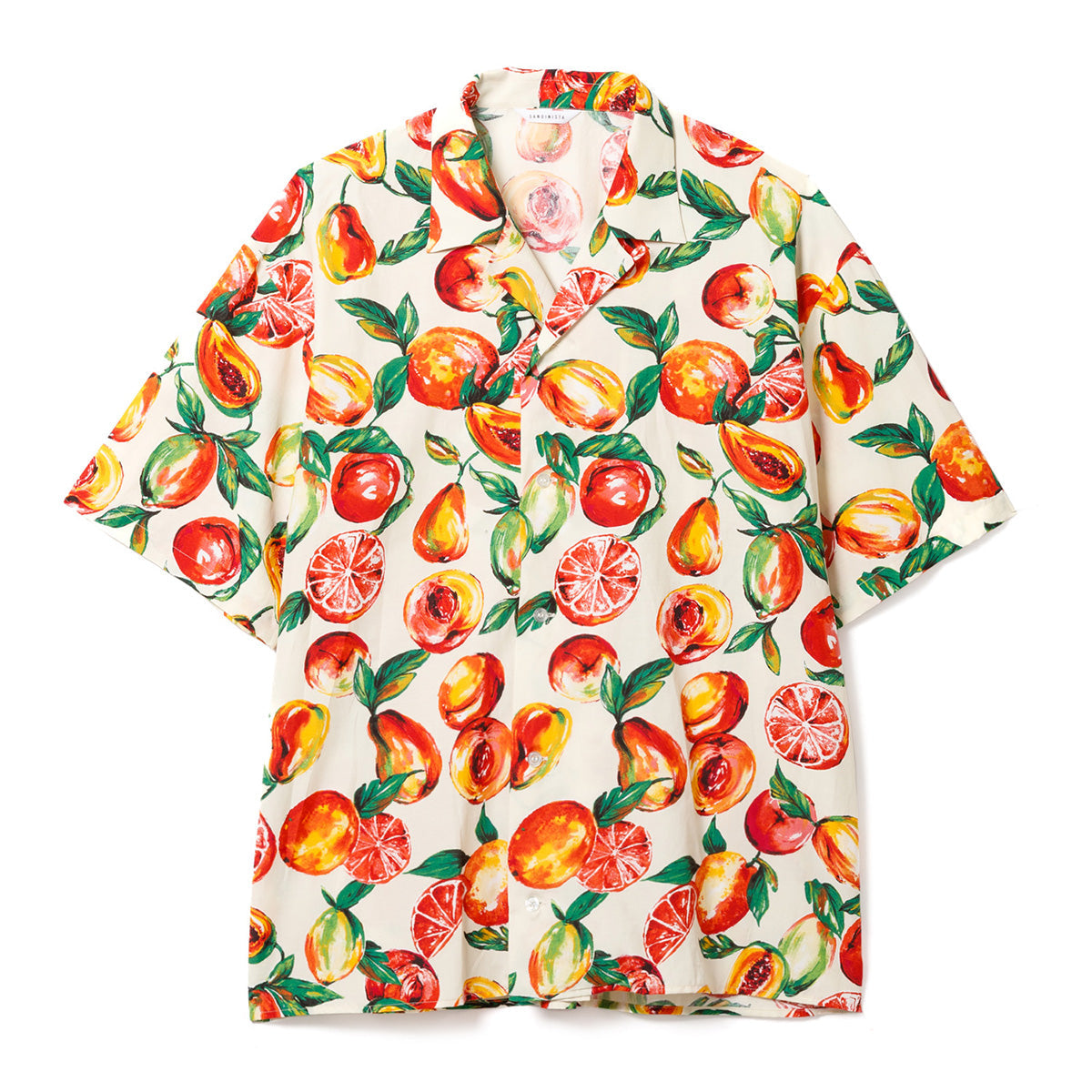 Open Collar Semi-Double S/S Shirt