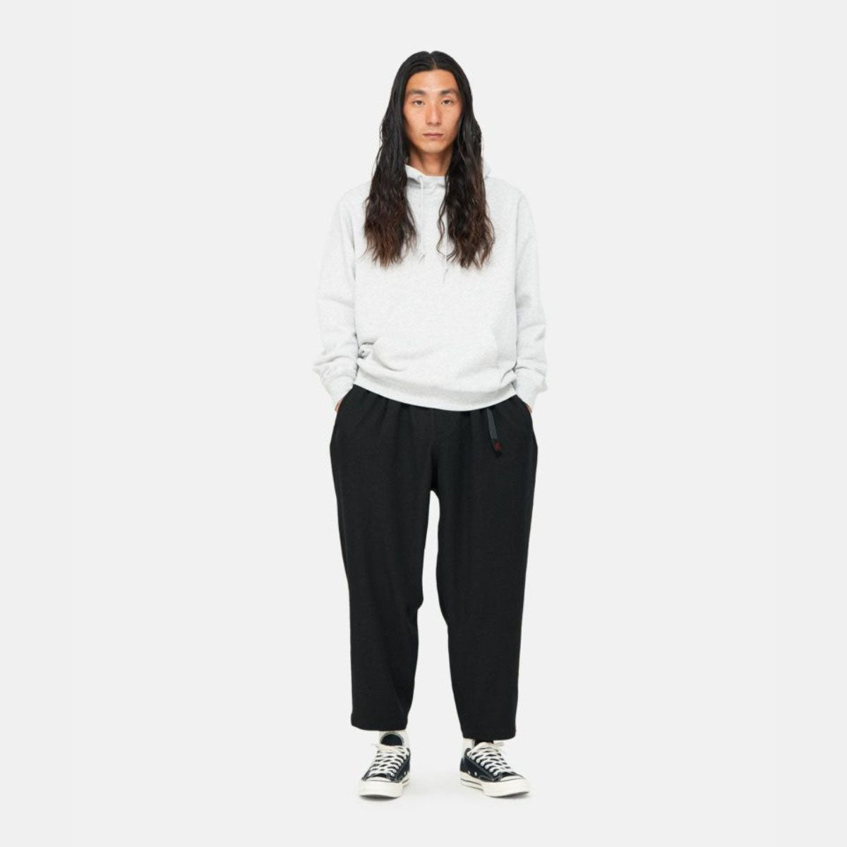 WOOL LIKE WIDE TAPERED PANT