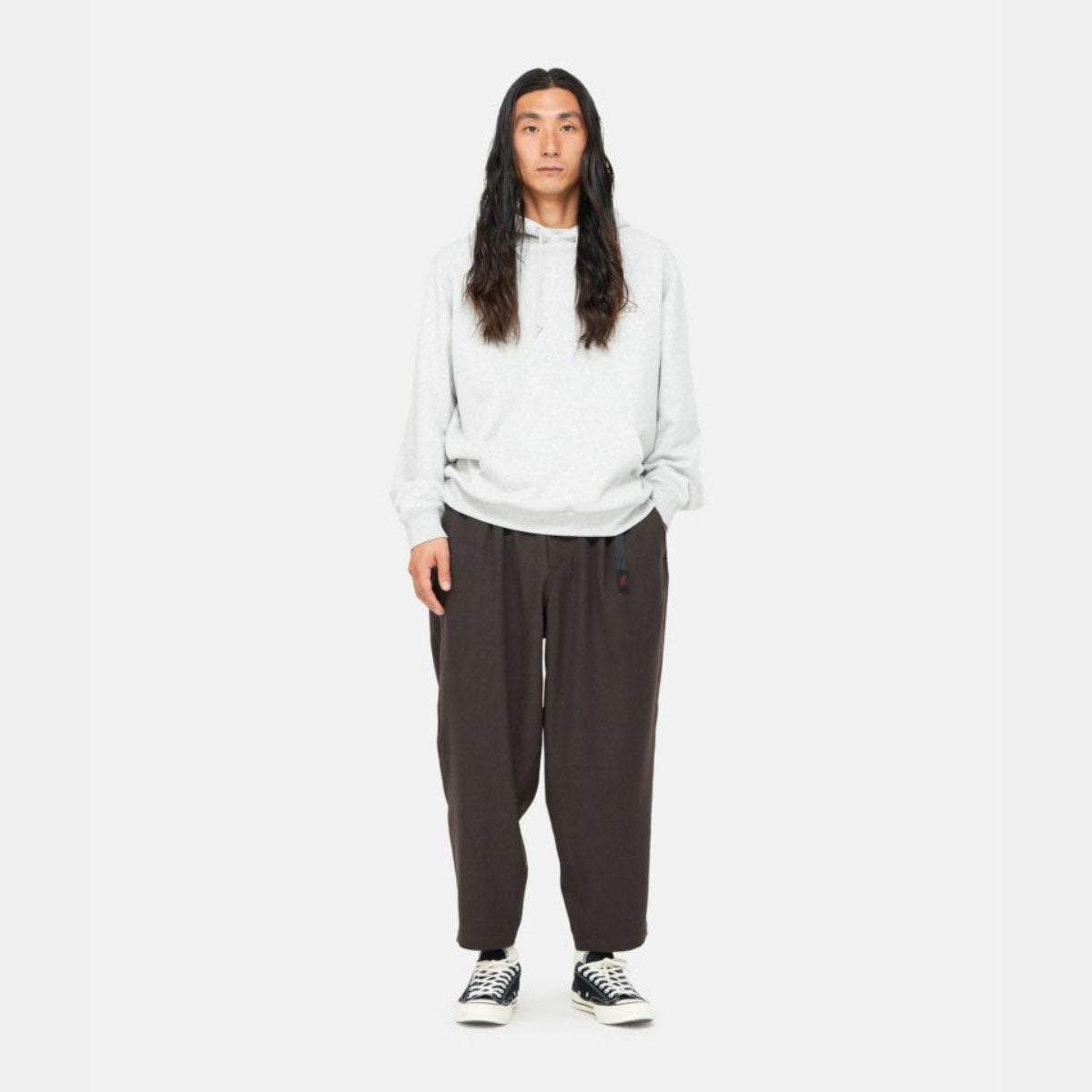 WOOL LIKE WIDE TAPERED PANT