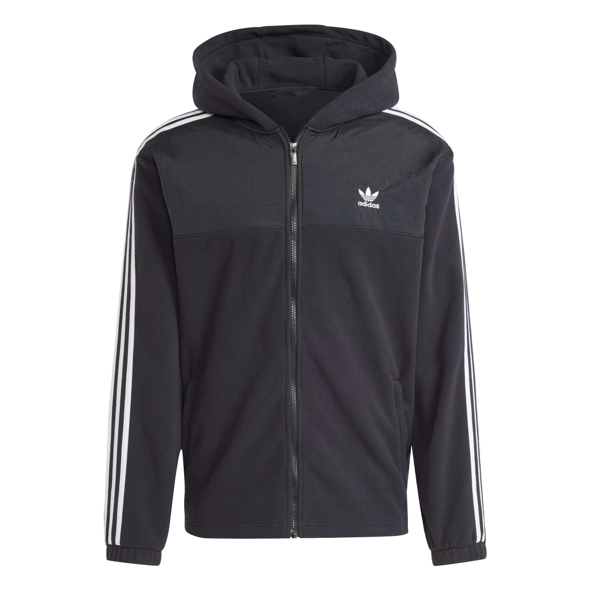Adicolor 3stripes teddy fleece hoodie