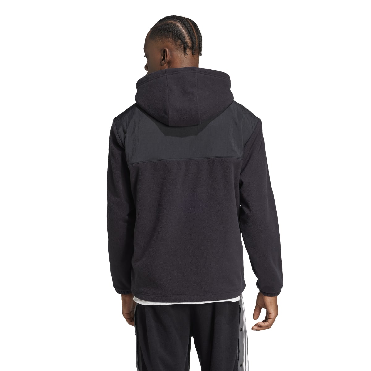 Adicolor 3stripes teddy fleece hoodie