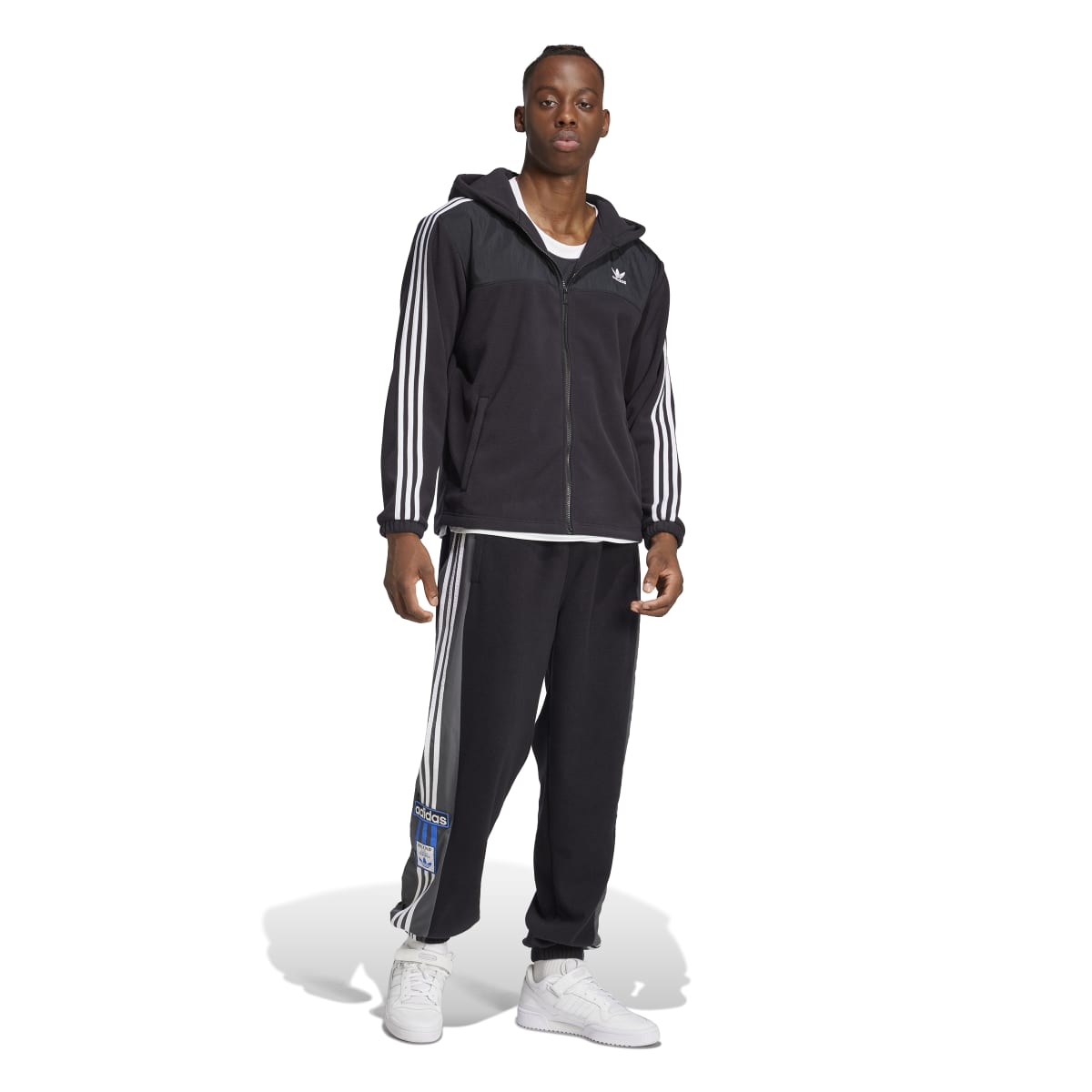 Adicolor 3stripes teddy fleece hoodie