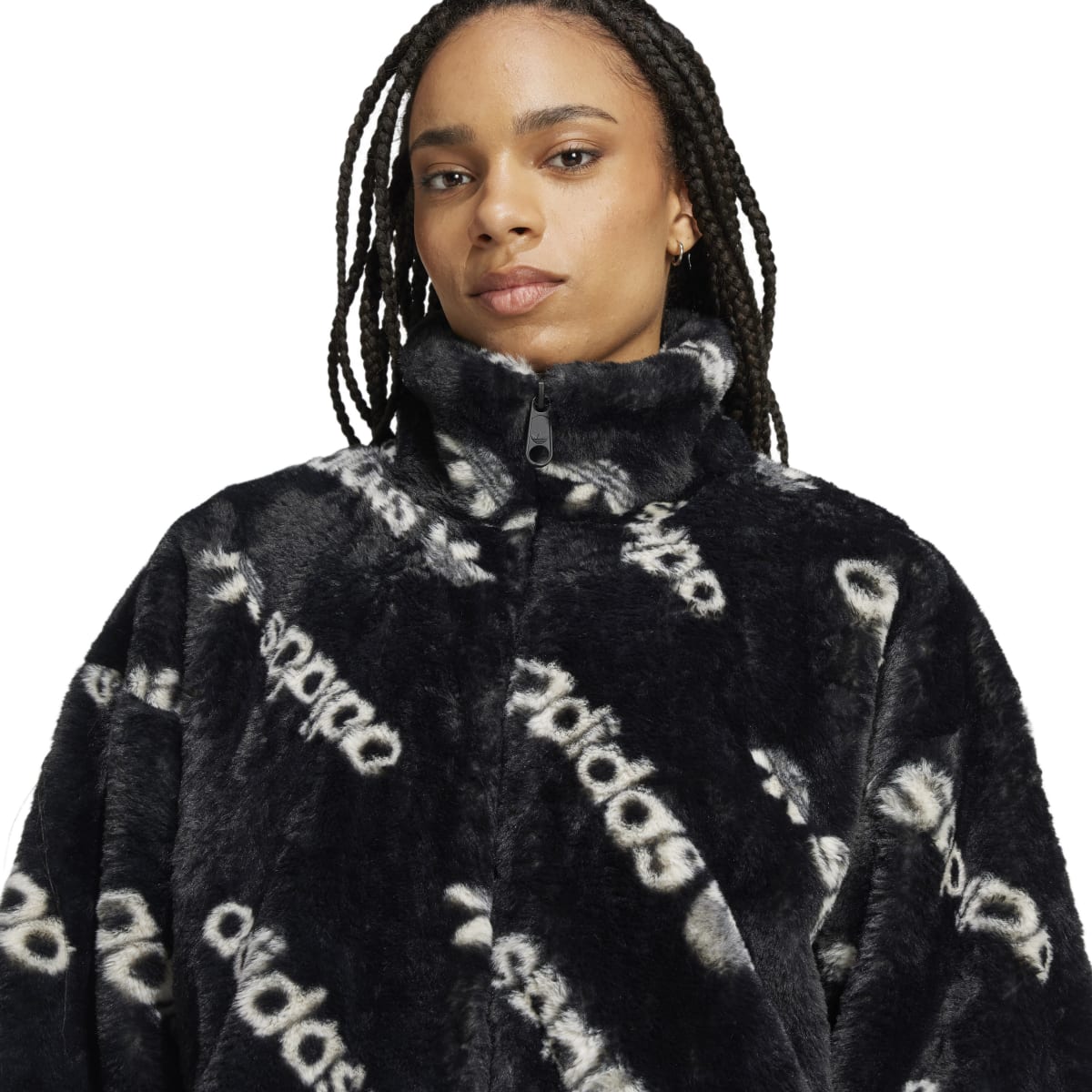 TONAL AOP FUR JACKET