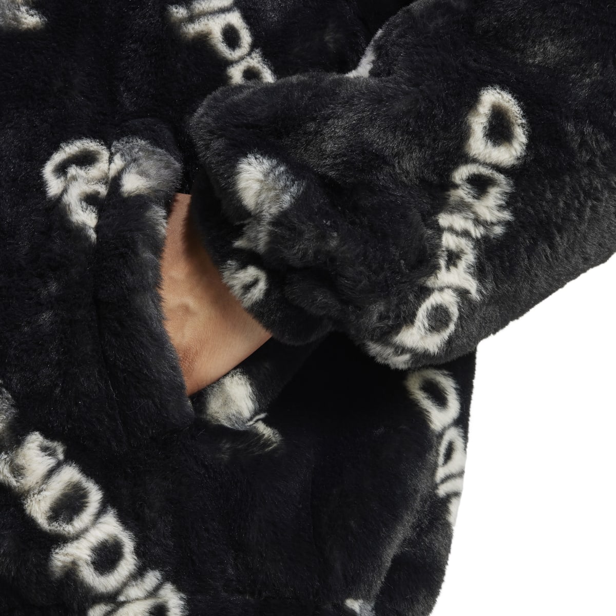 TONAL AOP FUR JACKET