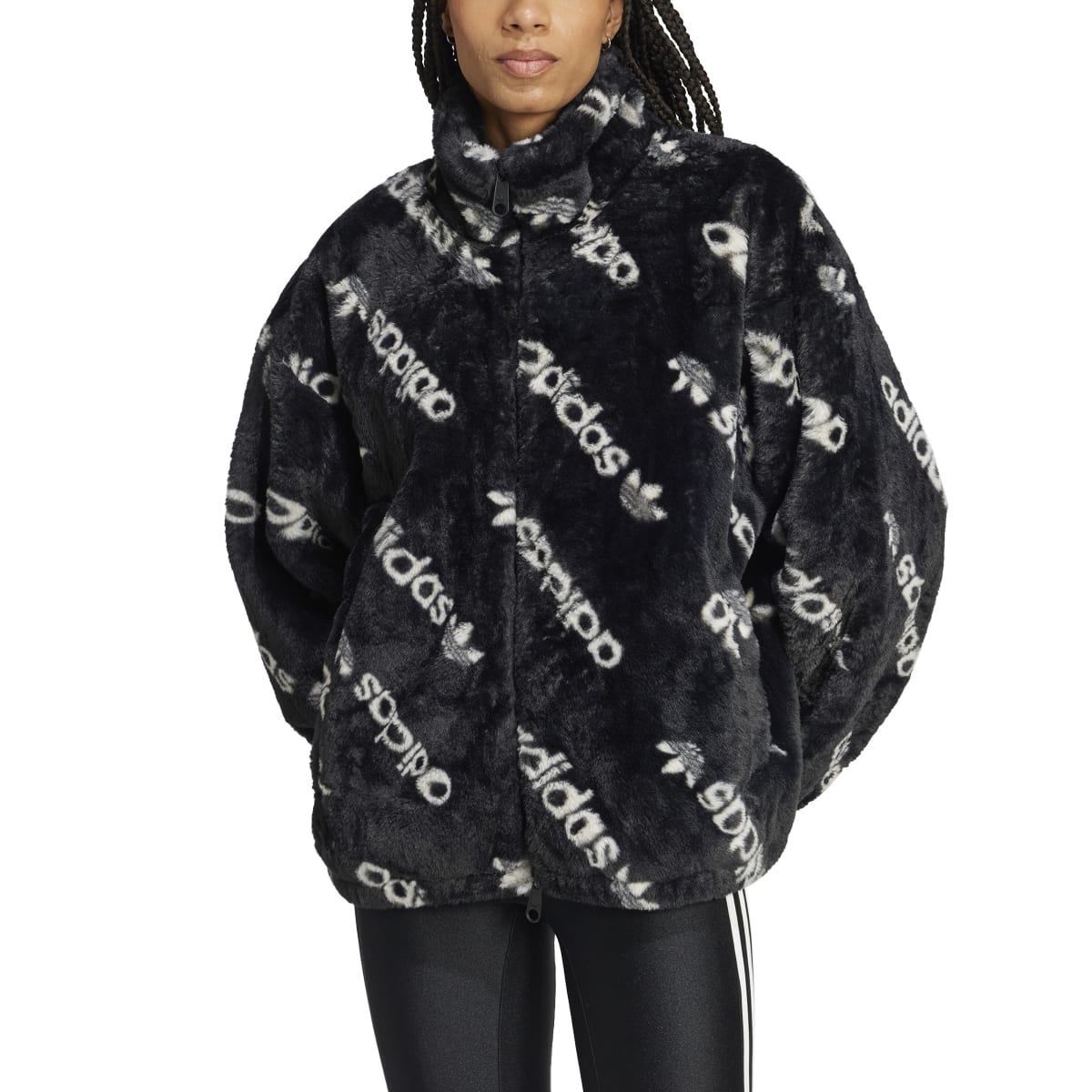 TONAL AOP FUR JACKET