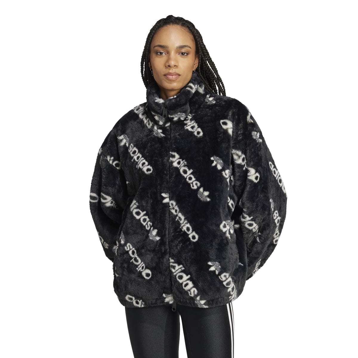 TONAL AOP FUR JACKET