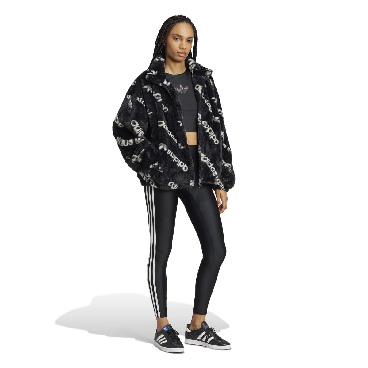 TONAL AOP FUR JACKET