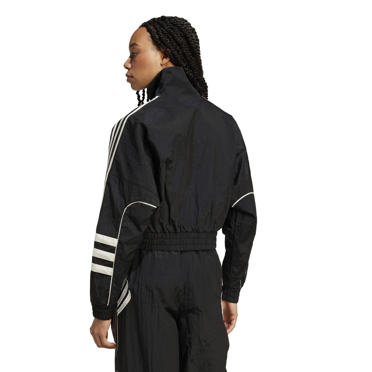 ATLANTA CUTLINE LOOSE NYLON TRACKTOP