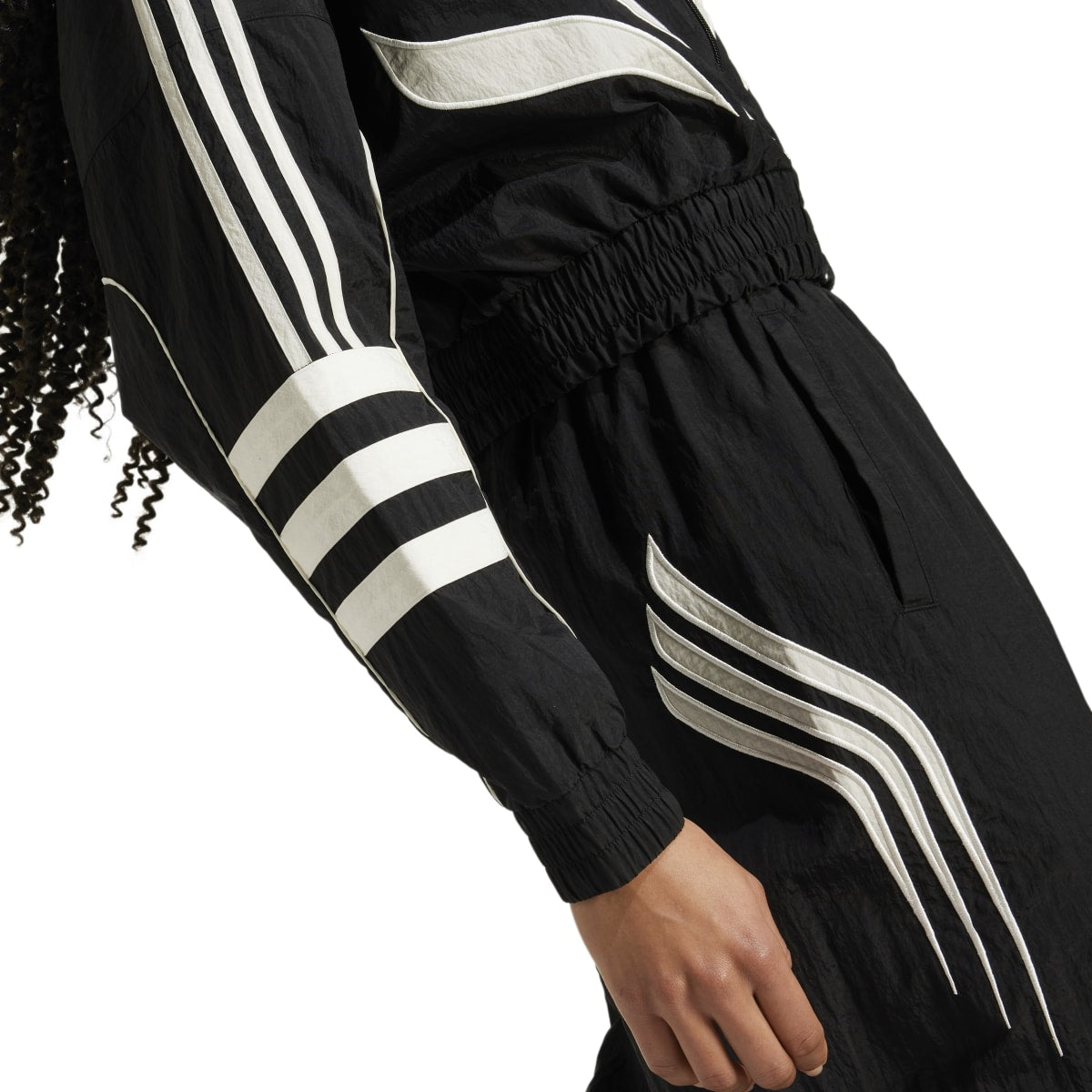 ATLANTA CUTLINE LOOSE NYLON TRACKTOP