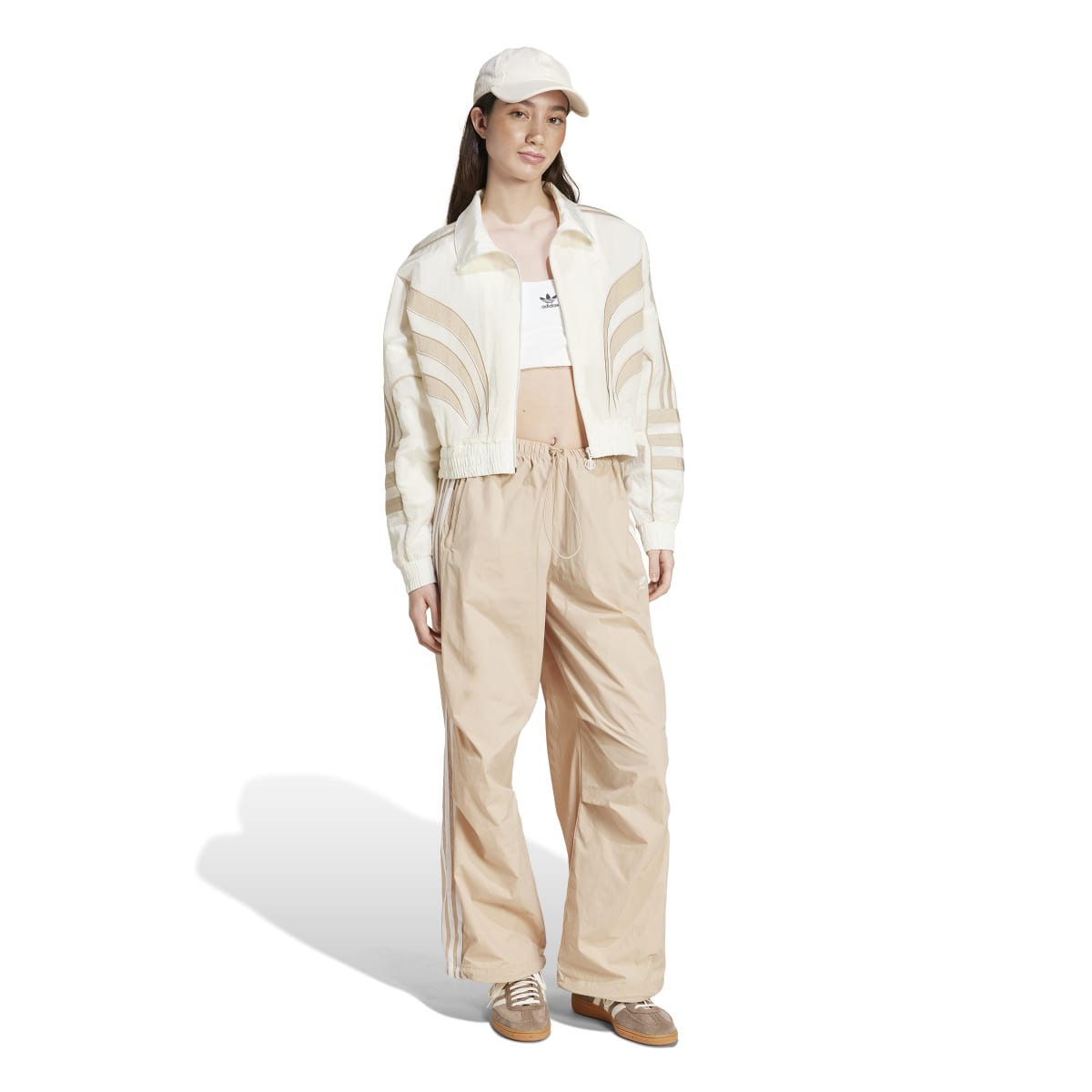 ATLANTA CUTLINE LOOSE NYLON TRACKTOP