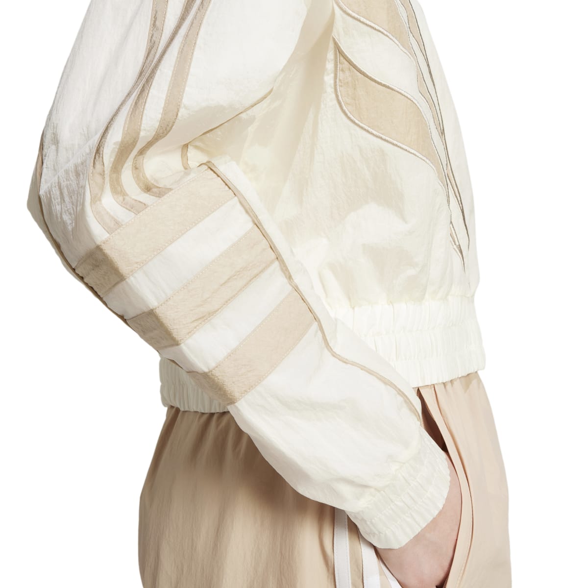 ATLANTA CUTLINE LOOSE NYLON TRACKTOP