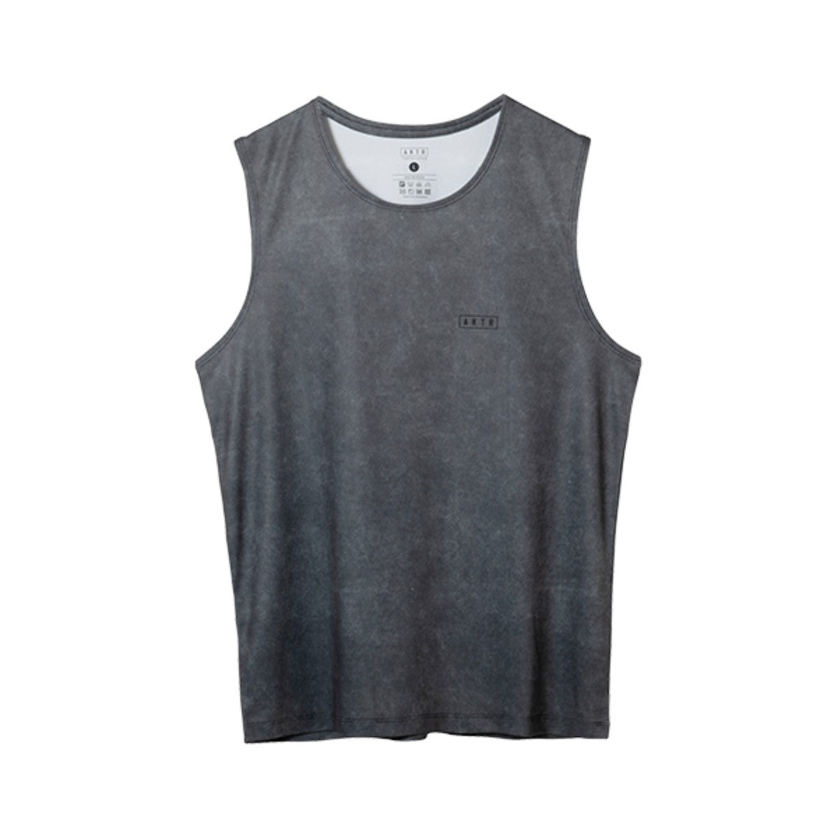 MOCK GARMENT DYED SLEEVELESS SPORTS TEE