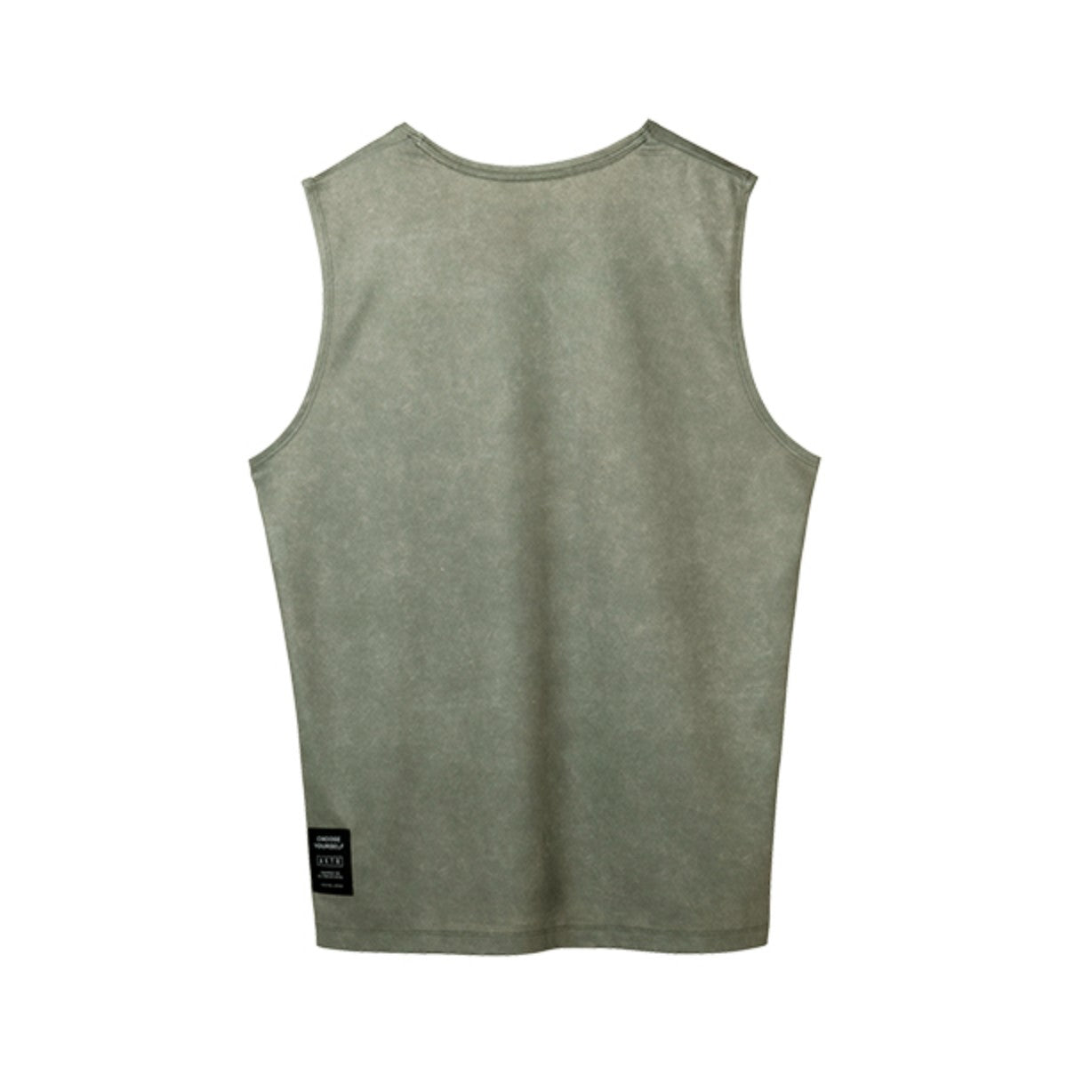 MOCK GARMENT DYED SLEEVELESS SPORTS TEE