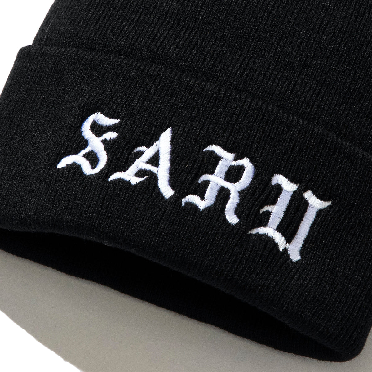 SARU IRON-ON LETTER KNIT CAP
