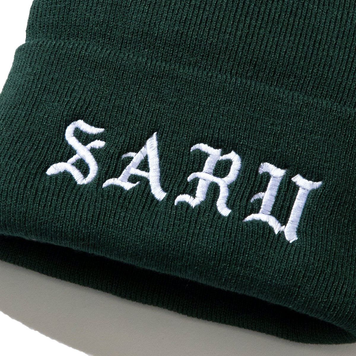 SARU IRON-ON LETTER KNIT CAP