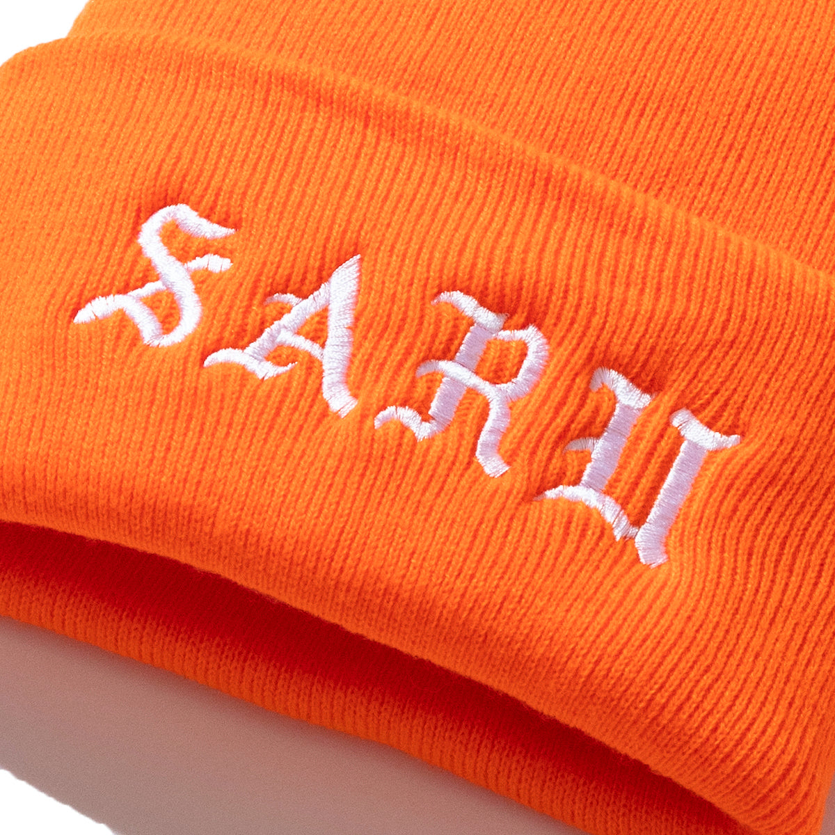 SARU IRON-ON LETTER KNIT CAP