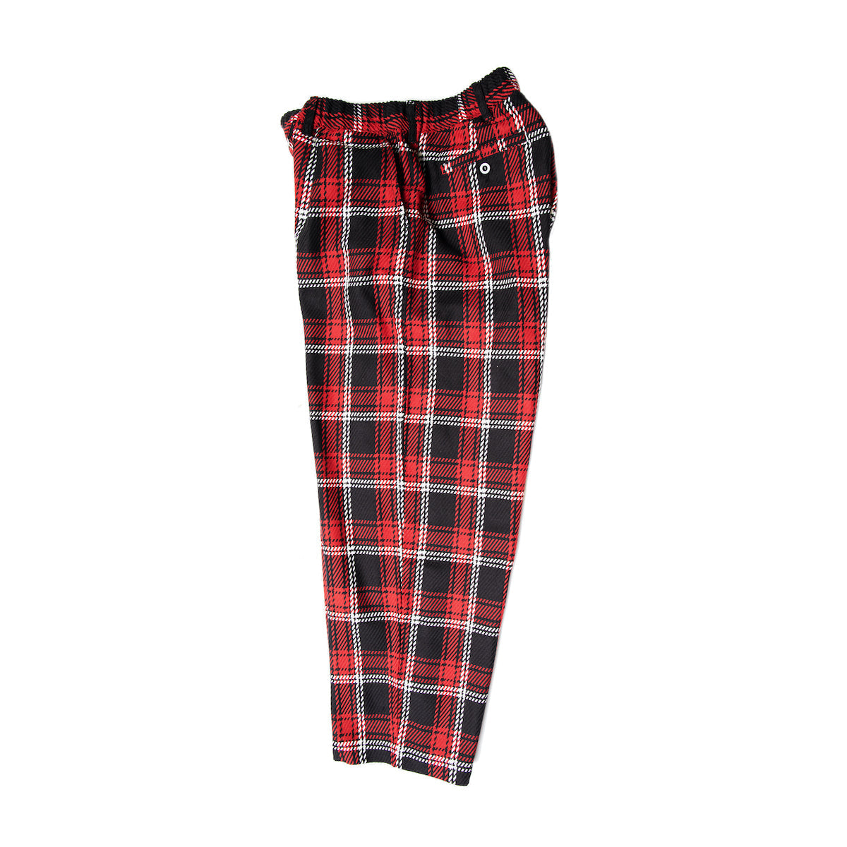 Double Layered Check Wide Pants