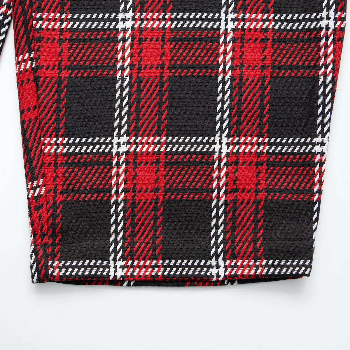 Double Layered Check Wide Pants