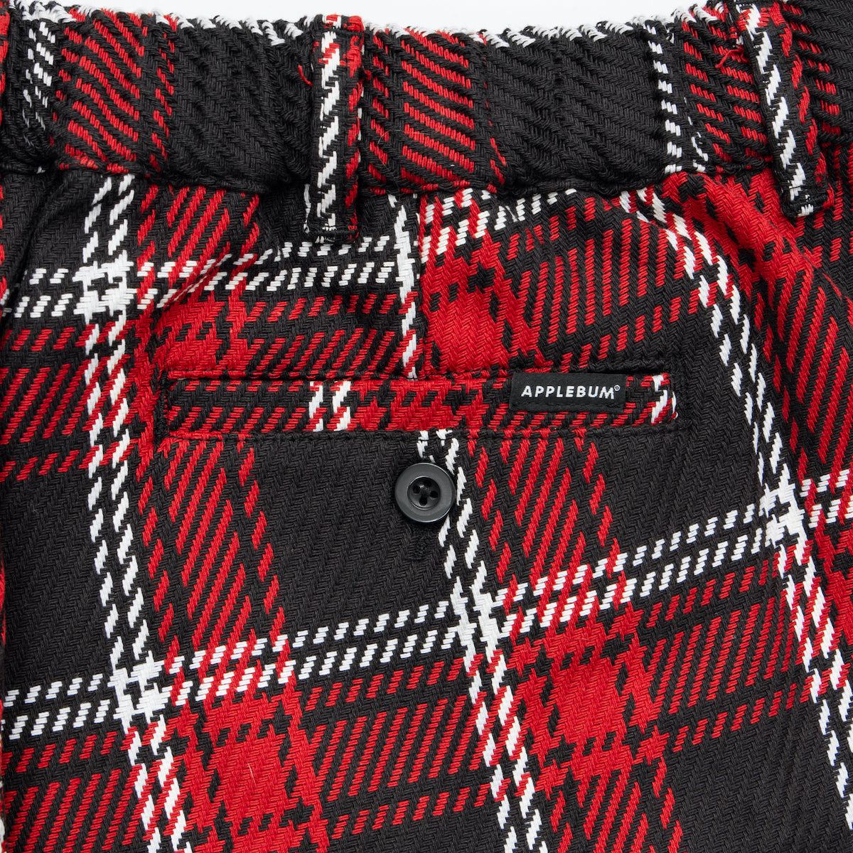 Double Layered Check Wide Pants