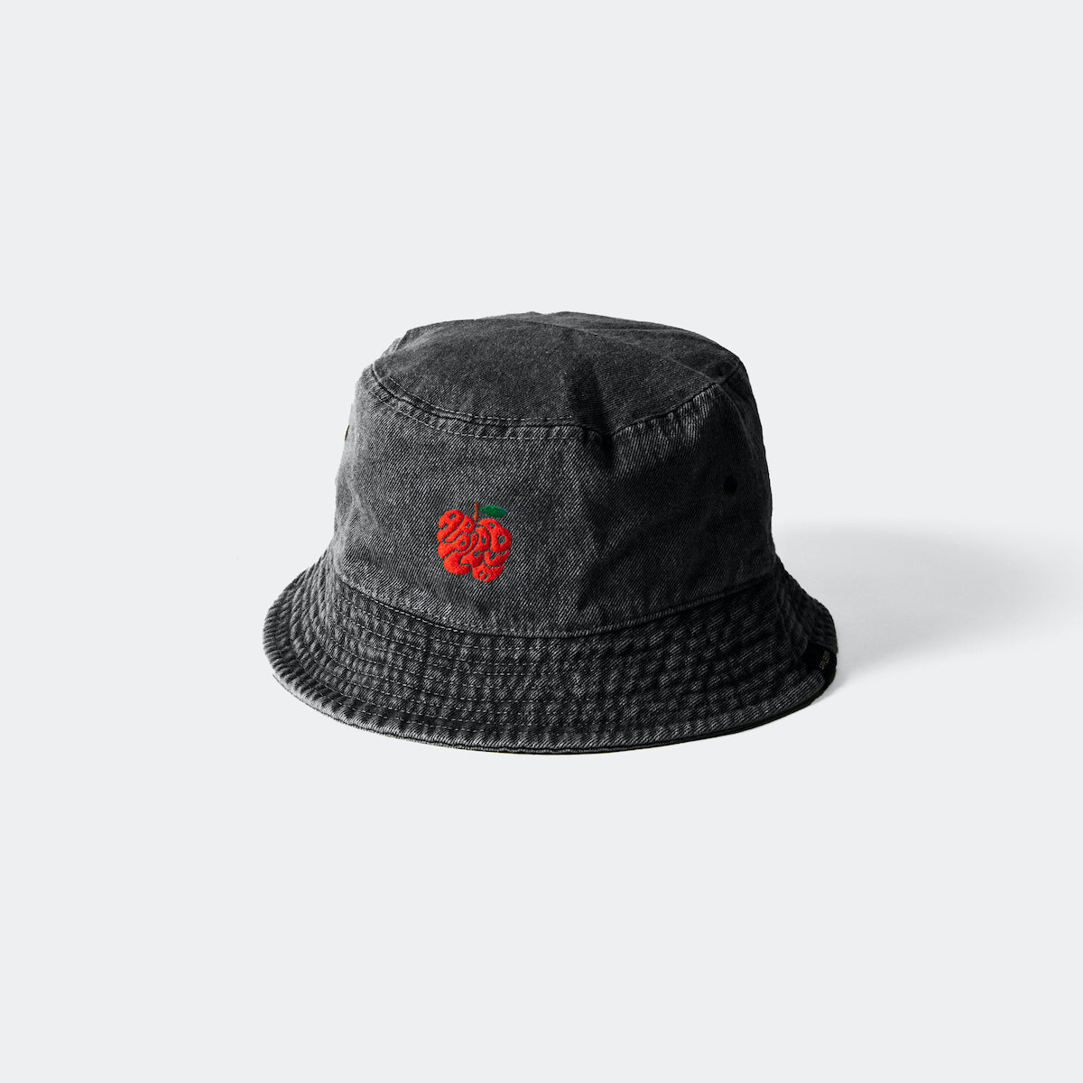“Apple Logo" Denim Bucket Hat