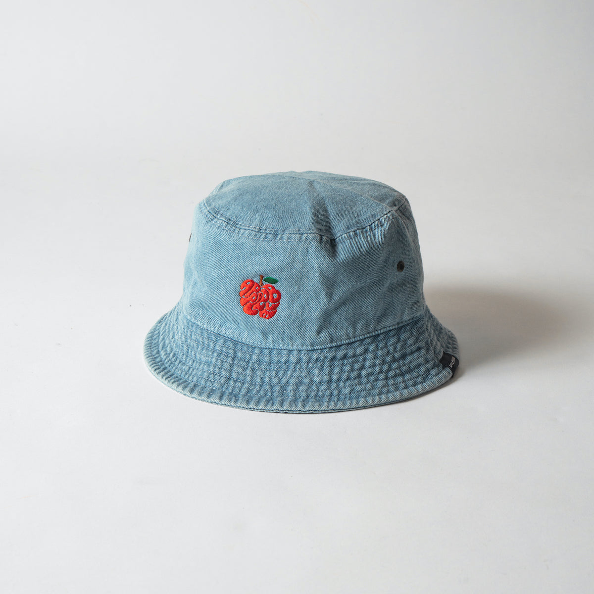 “Apple Logo" Denim Bucket Hat