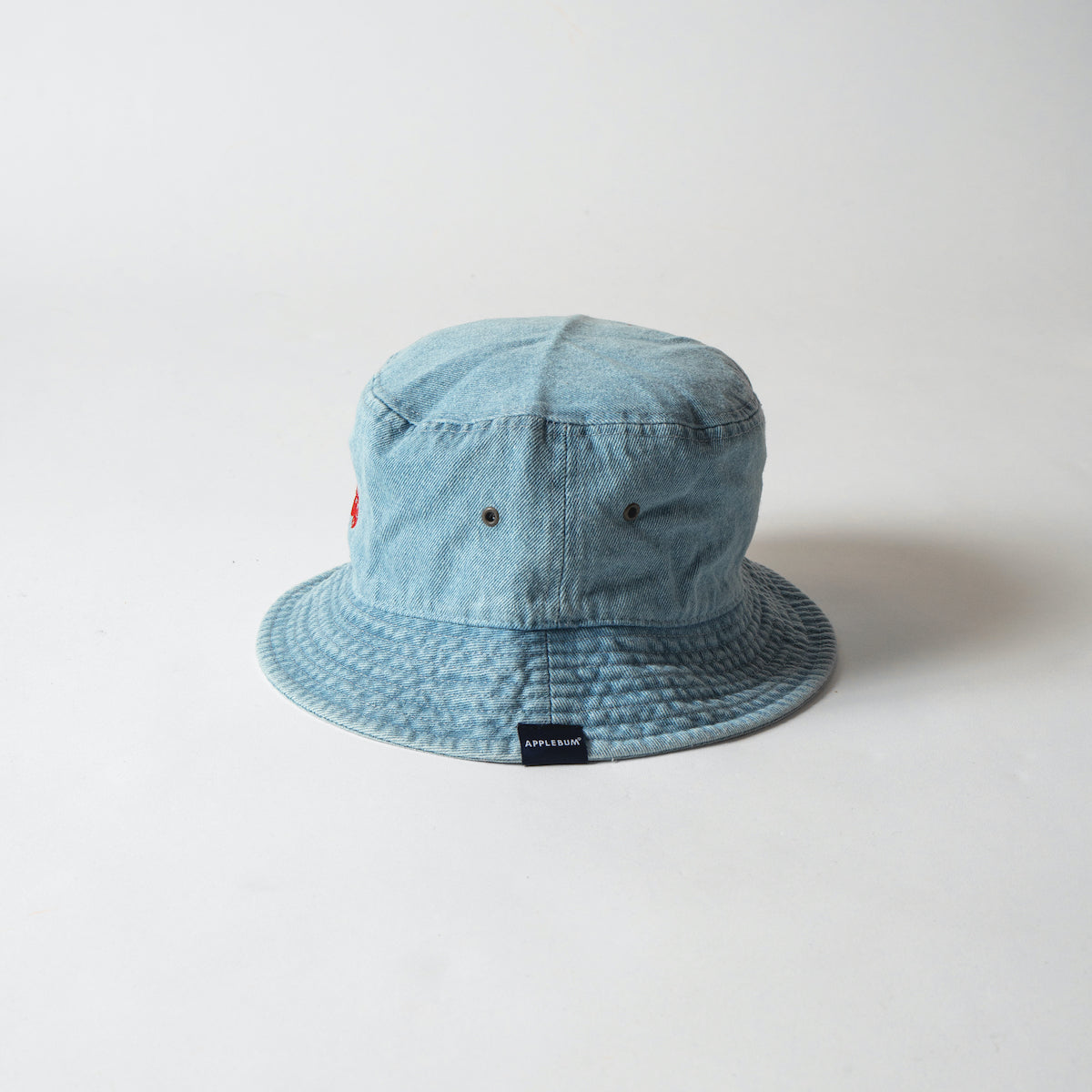 “Apple Logo" Denim Bucket Hat