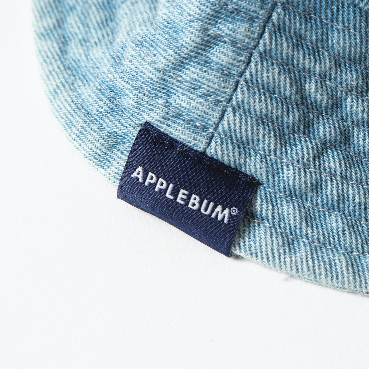 “Apple Logo" Denim Bucket Hat