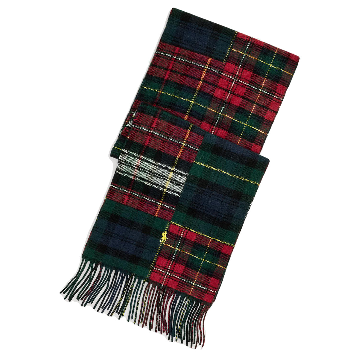 POLO RALPH LAUREN PATCHWORK PLAID SCARF ポロ ラルフ ローレン パッチワーク プラッド スカーフ MAPOHGS0J320841600【メンズ マフラー チェック柄 ウール混 25FW】