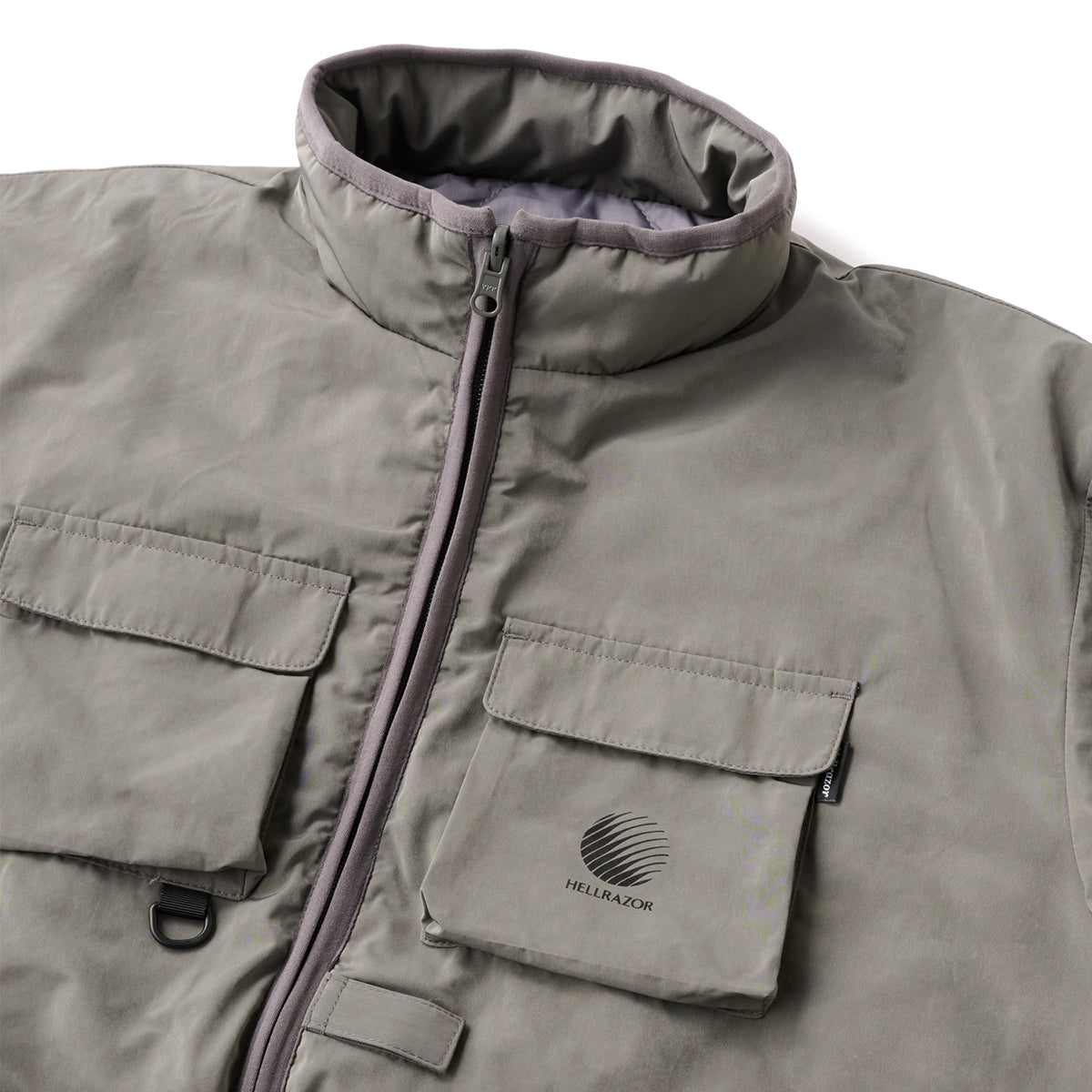 REVERSIBLE ARMY CARGO PUFF JACKET