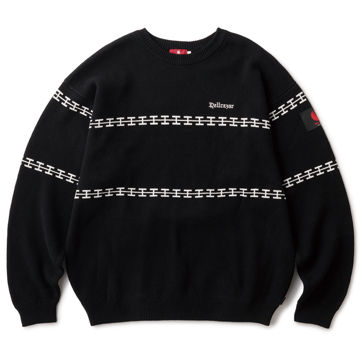 H CHAIN LINE CREWKNIT