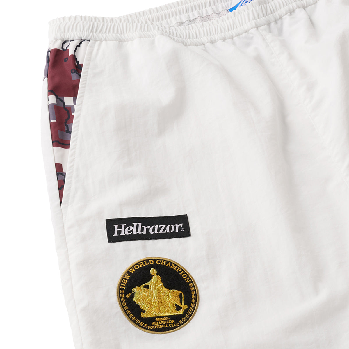 HELLRAZOR x UMBRO NEW WORLD DIGITAL CAMO NYLON PANTS