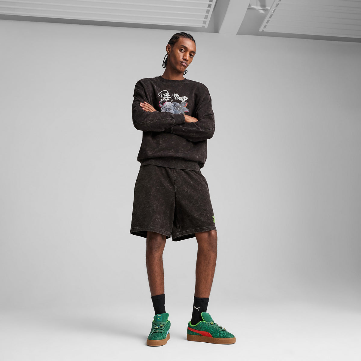 HOOPS x TMNT Relaxed Crew Sweatshirt 【予約】2月14日以降発送予定【返品交換キャンセル不可】