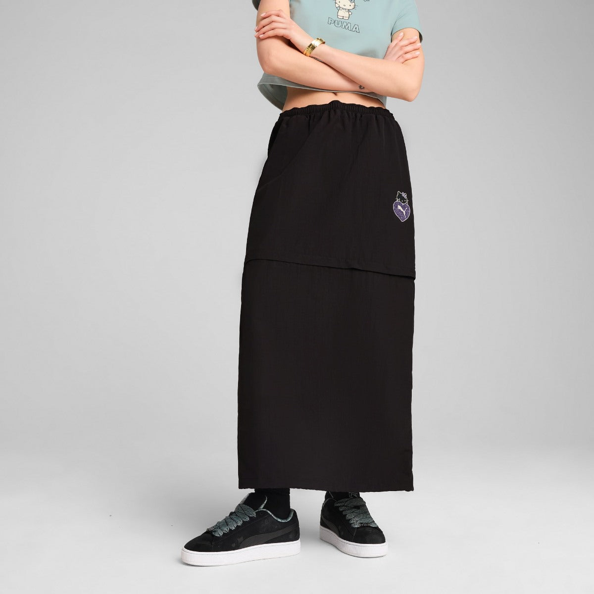 PUMA x HELLO KITTY & FRIENDS WOVEN MAXI SKIRT