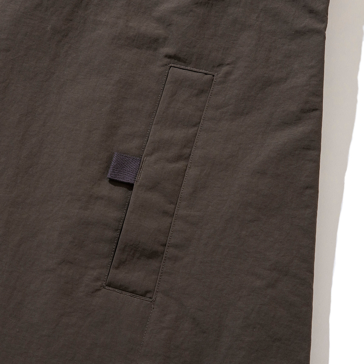 NYLON FRONT ZIP COAT