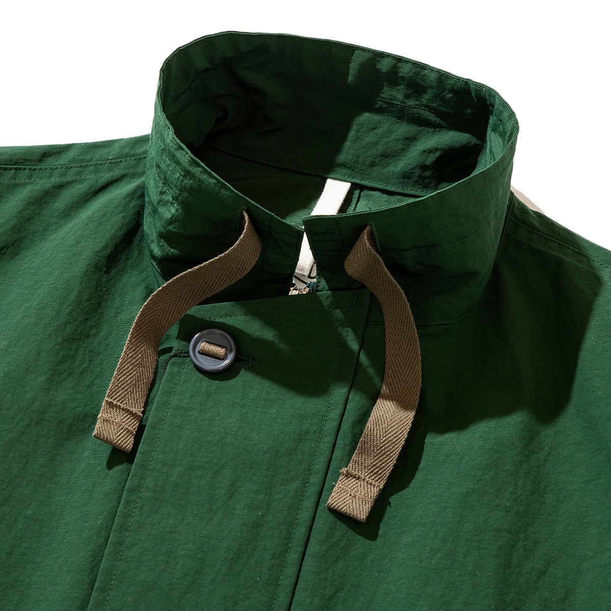 NYLON FRONT ZIP COAT