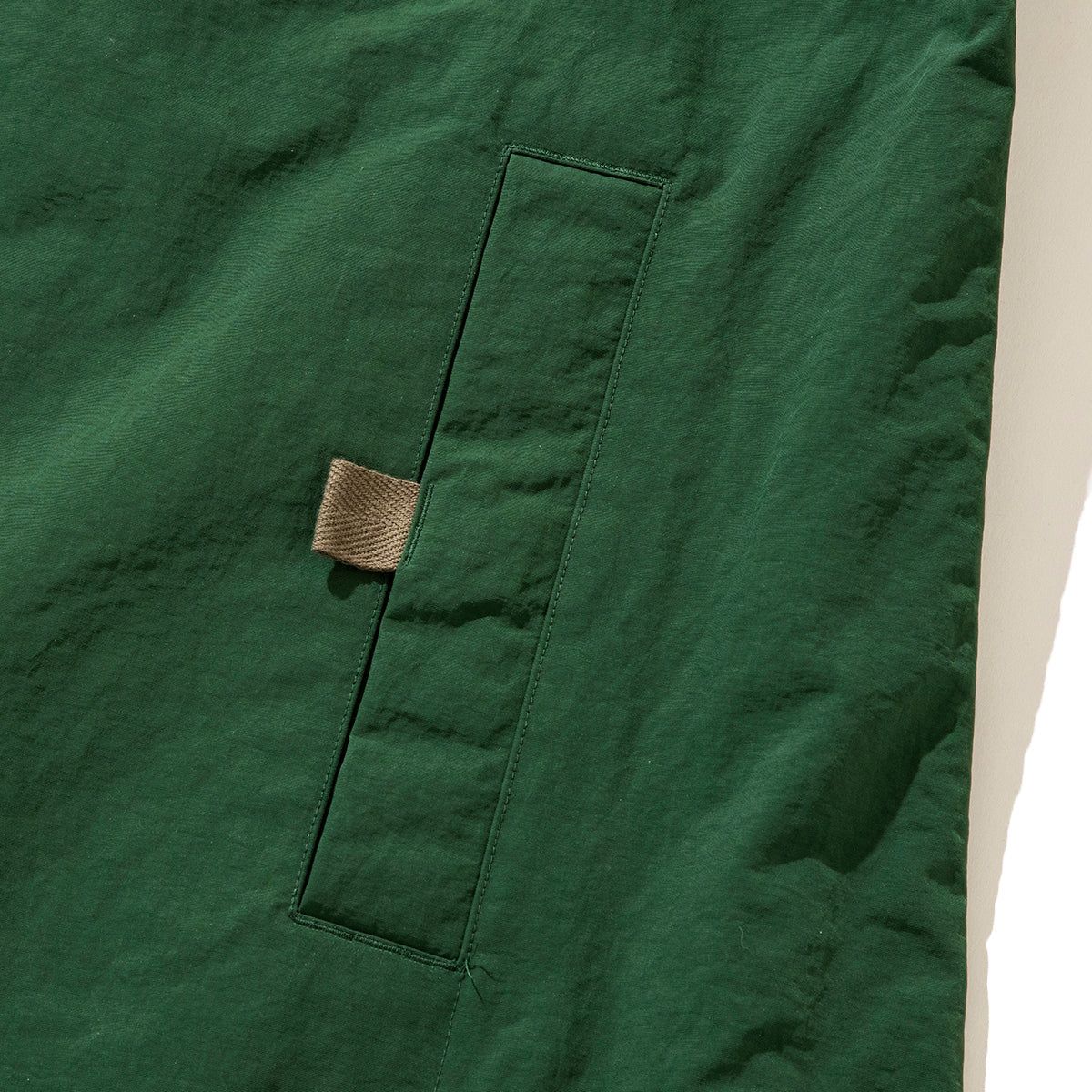 NYLON FRONT ZIP COAT