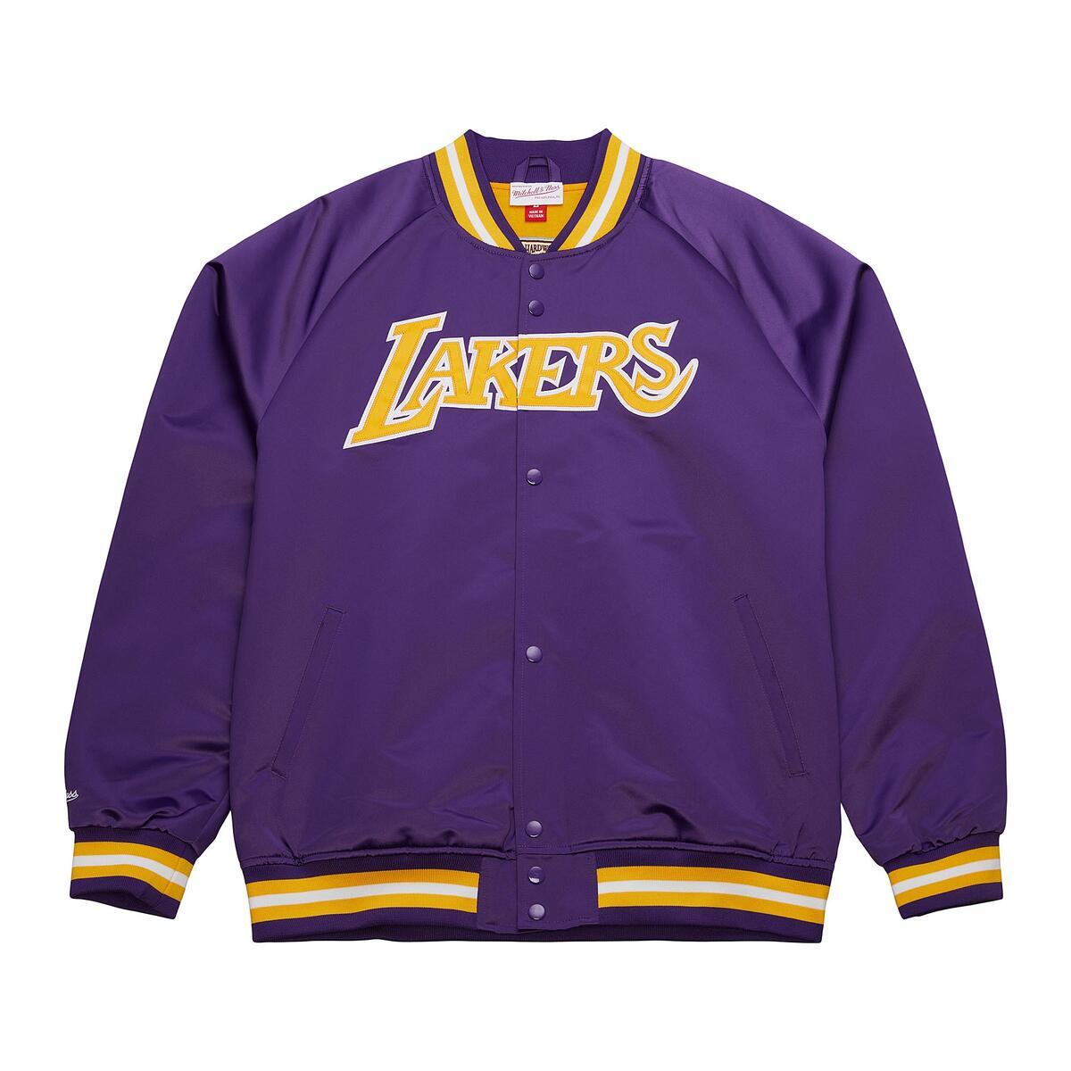 NBA LIGHTWEIGHT SATIN JACKET VINTAGE LOGO