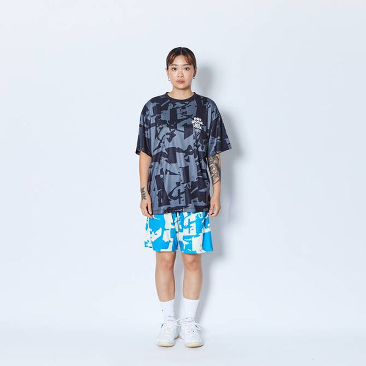 CUT-UP CAMO AKT LOCAL LOOSE FIT SP TEE