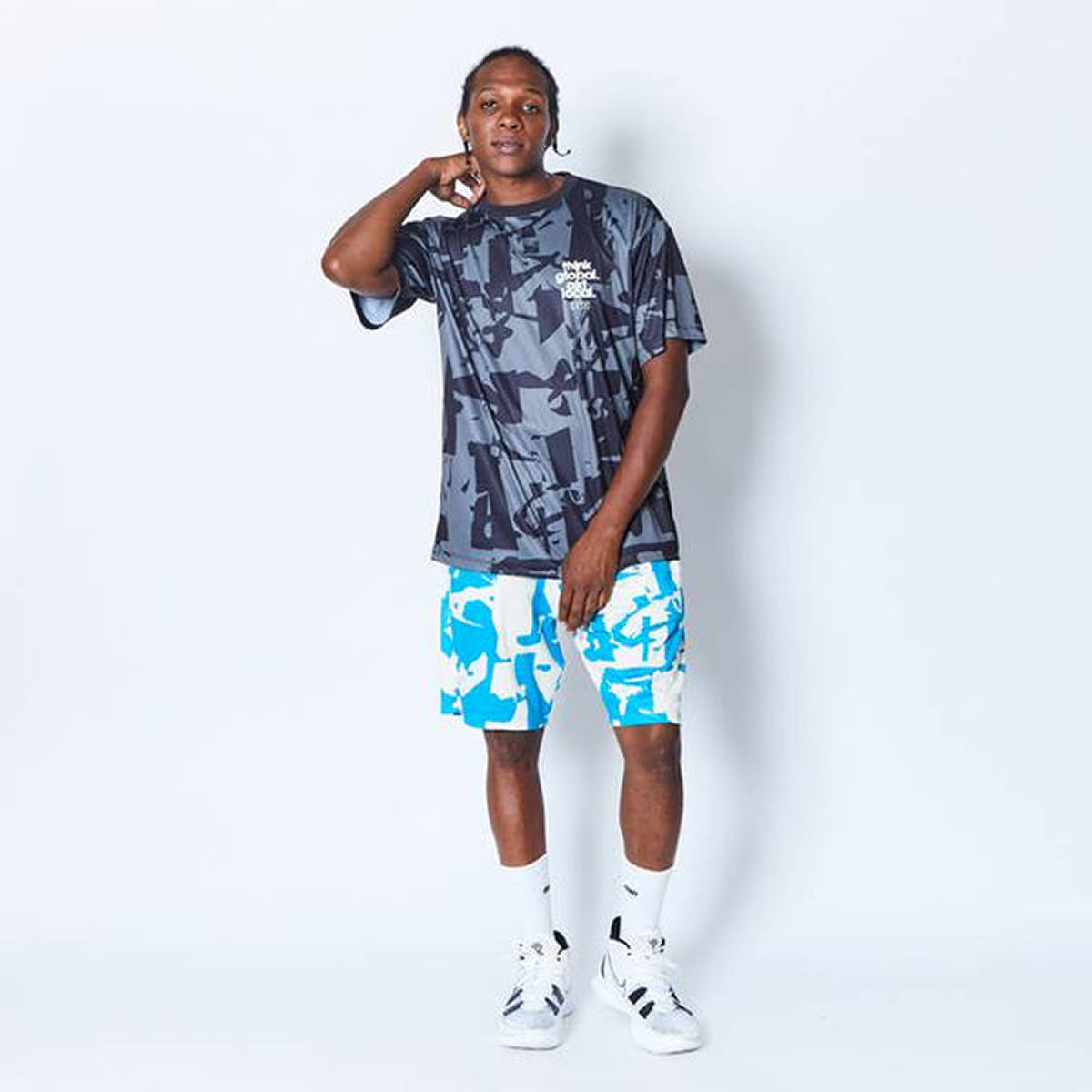 CUT-UP CAMO AKT LOCAL LOOSE FIT SP TEE