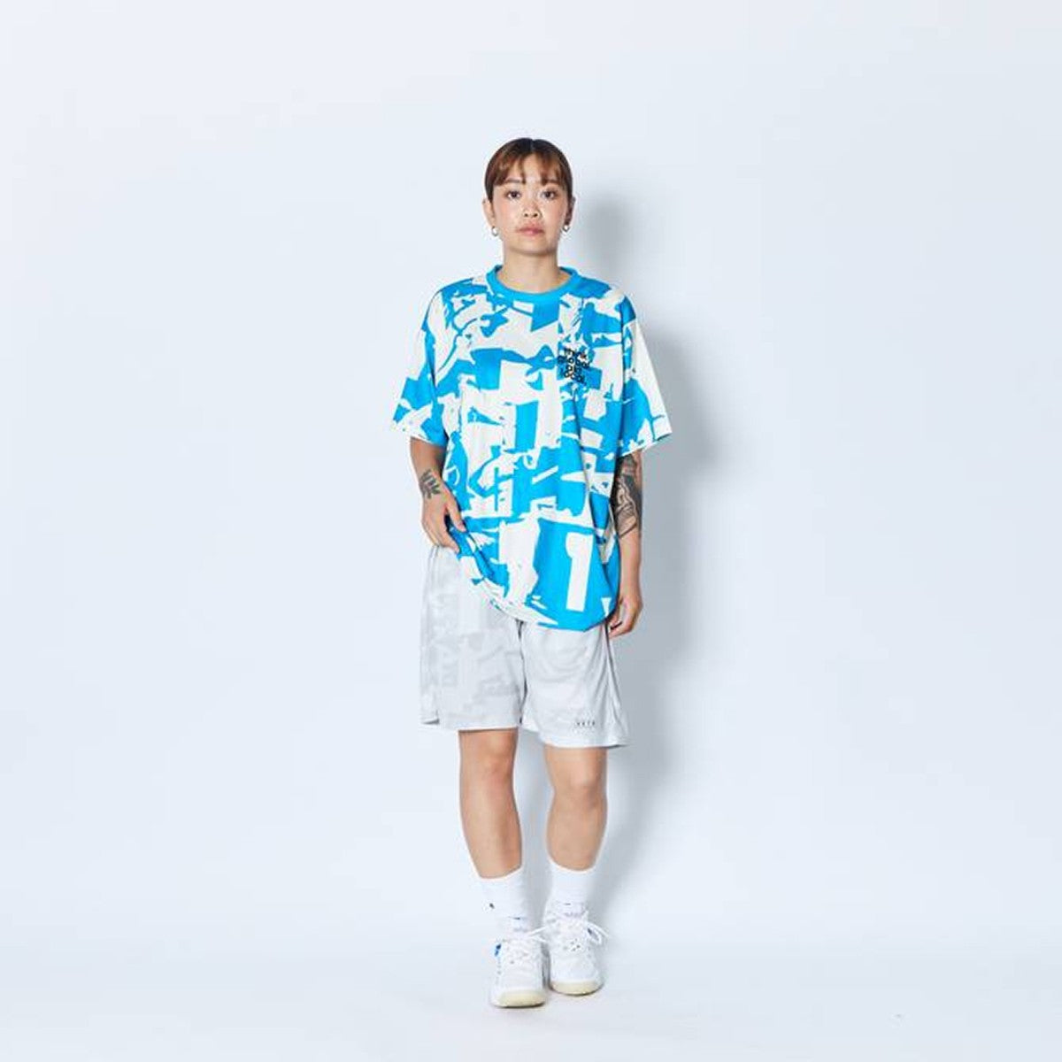 CUT-UP CAMO AKT LOCAL LOOSE FIT SP TEE