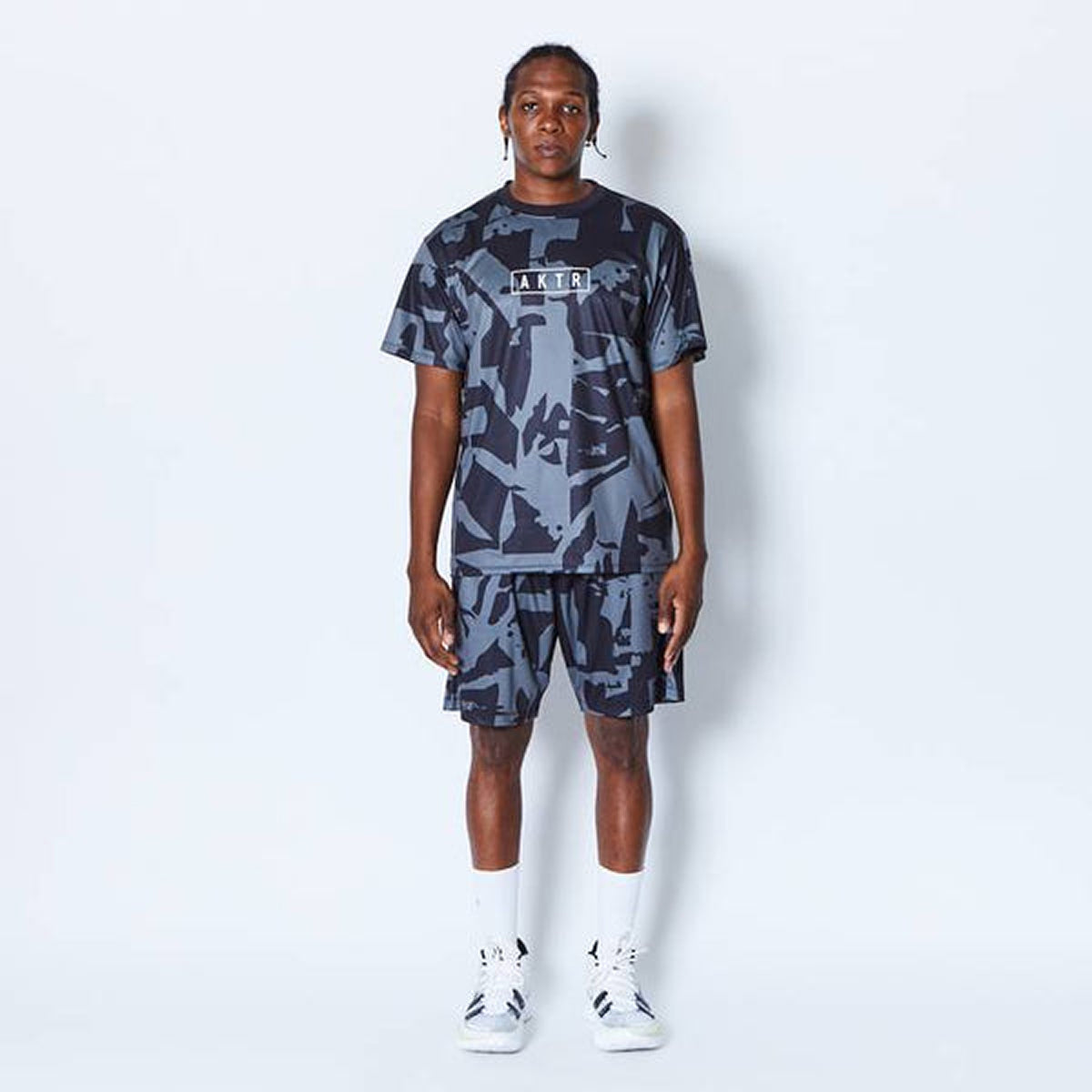 CUT-UP CAMO 8.5-INCH SHORTS