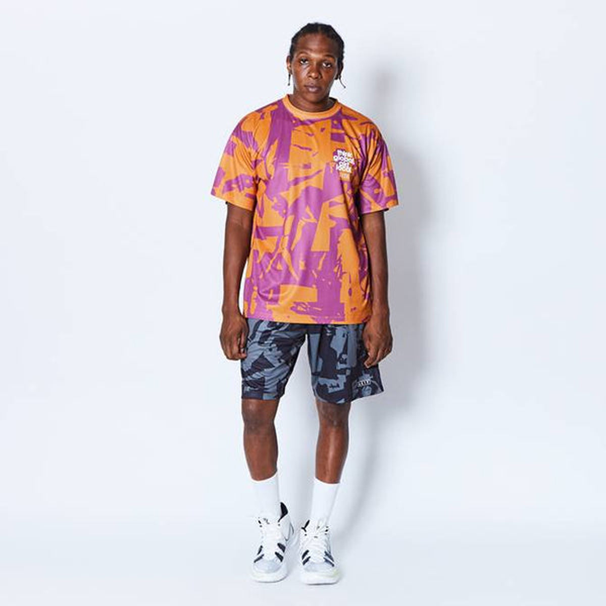 CUT-UP CAMO 8.5-INCH SHORTS